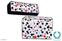 Colorful Non Woven Split AC Covers Vol 1 - Indoor-40inX 10in X 13in, Outdoor- 35inX 15inX 21in, Black, Non Wove, Printed, Set1